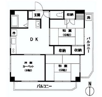 東京都豊島区南大塚２丁目 賃貸マンション 3DK