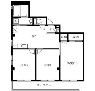 東京都豊島区南大塚２丁目 賃貸マンション 3DK